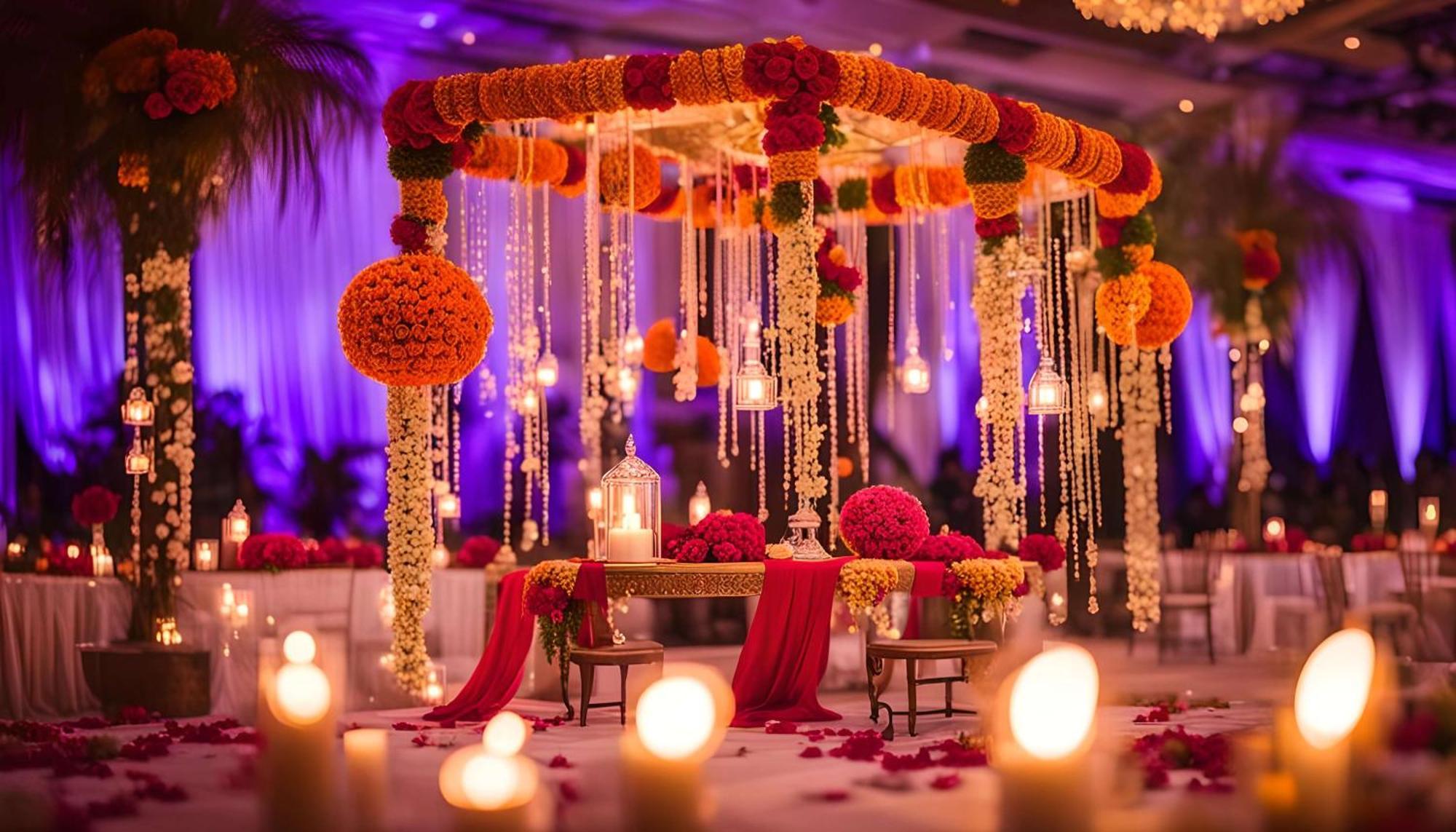 Radisson Blu Hotel Amritsar Exteriér fotografie A mandap decorated with flowers